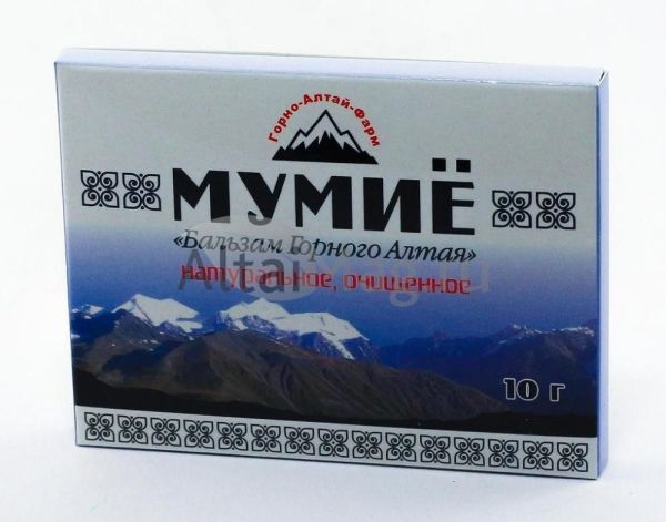Изображение товара Мумие алтайское горно-алтай-фарм 10г Мумие алтайское горно-алтай-фарм 10г фотография