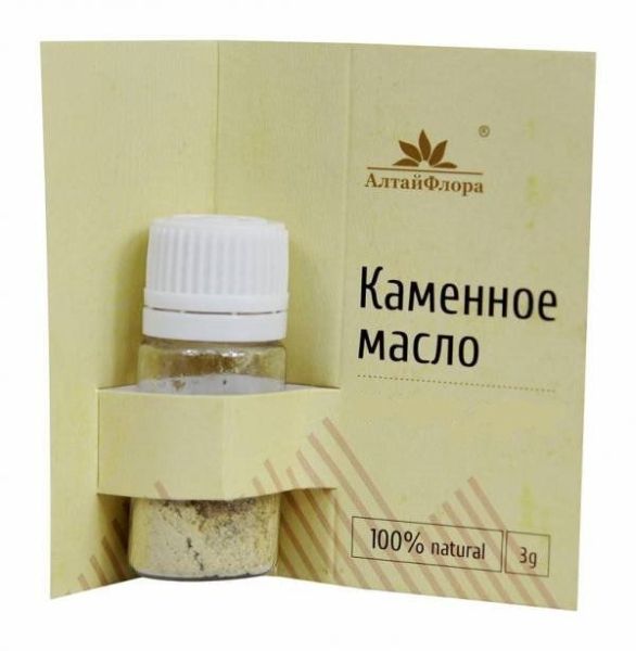 Изображение товара Каменное масло АлтайФлора 3 гр Каменное масло АлтайФлора 3 гр фотография