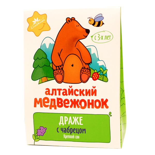 Изображение товара Алтайский медвежонок драже с чабрецом 75 г Алтайский медвежонок драже с чабрецом 75 г фотография