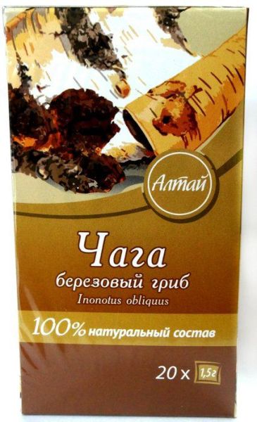 Изображение товара Чага-берёзовый гриб Fito-алтай Кима 20 пакетиков Чага-берёзовый гриб Fito-алтай Кима 20 пакетиков фотография