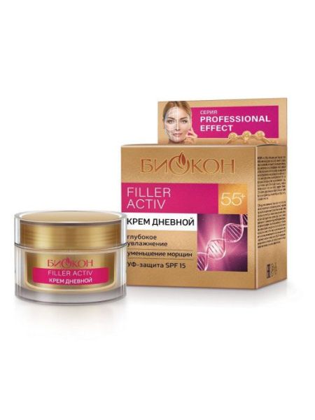 Изображение товара Биокон Professional Effect Filler Active 55+ крем дневной 50мл Биокон Professional Effect Filler Active 55+ крем дневной 50мл фотография